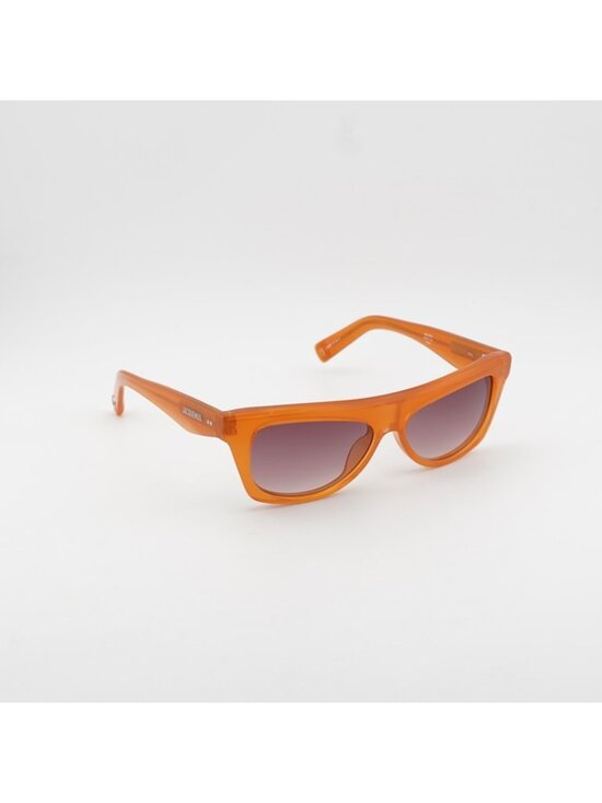 Jacquemus PINA JAC/58 C3 Sunglasses Orange Cat Eye Frame, Violet Lenses main image 4